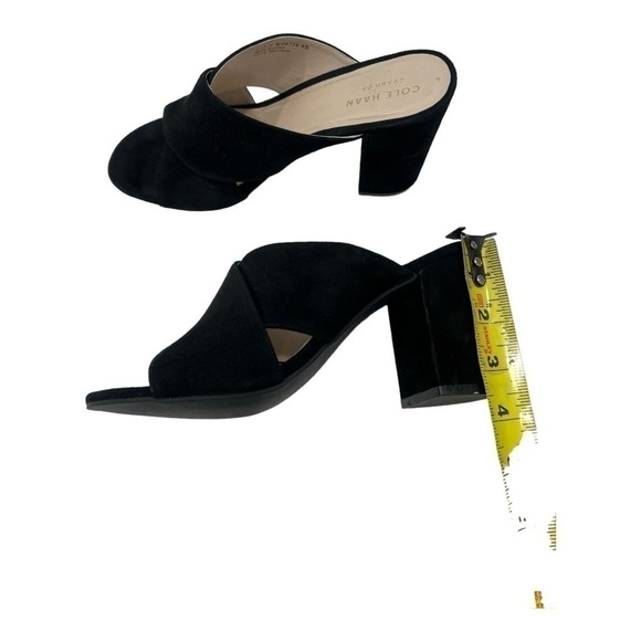 COLE HAAN
Gabby Slip-On Block-Heel Sandals suede Black size 6 B - Picture 7 of 10